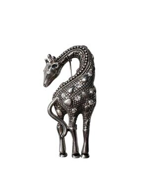 Premier Designs Silver Giraffe Brooch